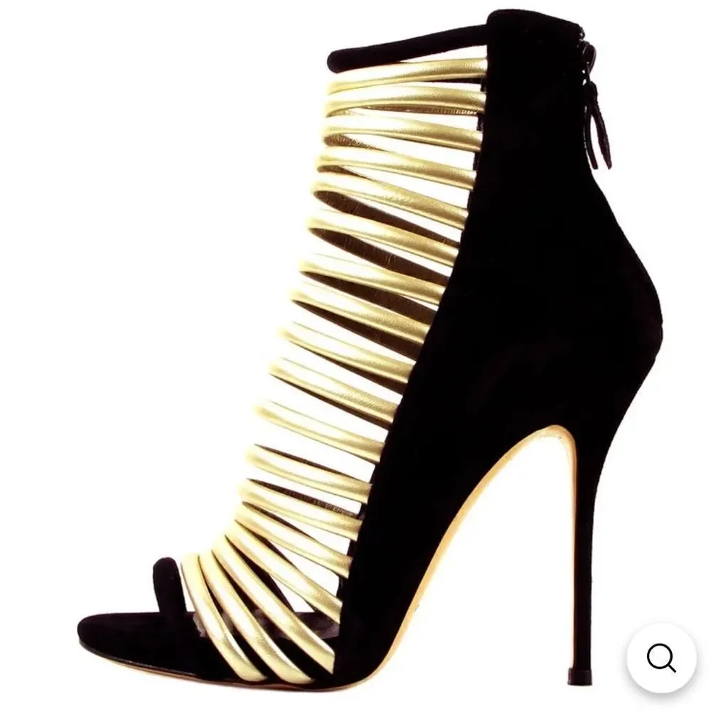 Casadei Strappy Stilettos Booties Sandal